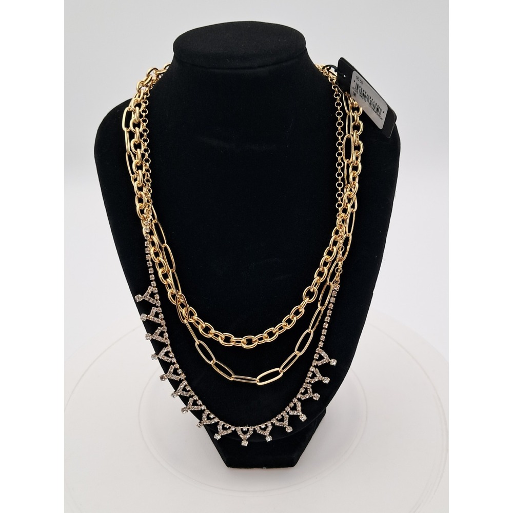 Nordstrom Gold 16" 3‎ Layered Necklace